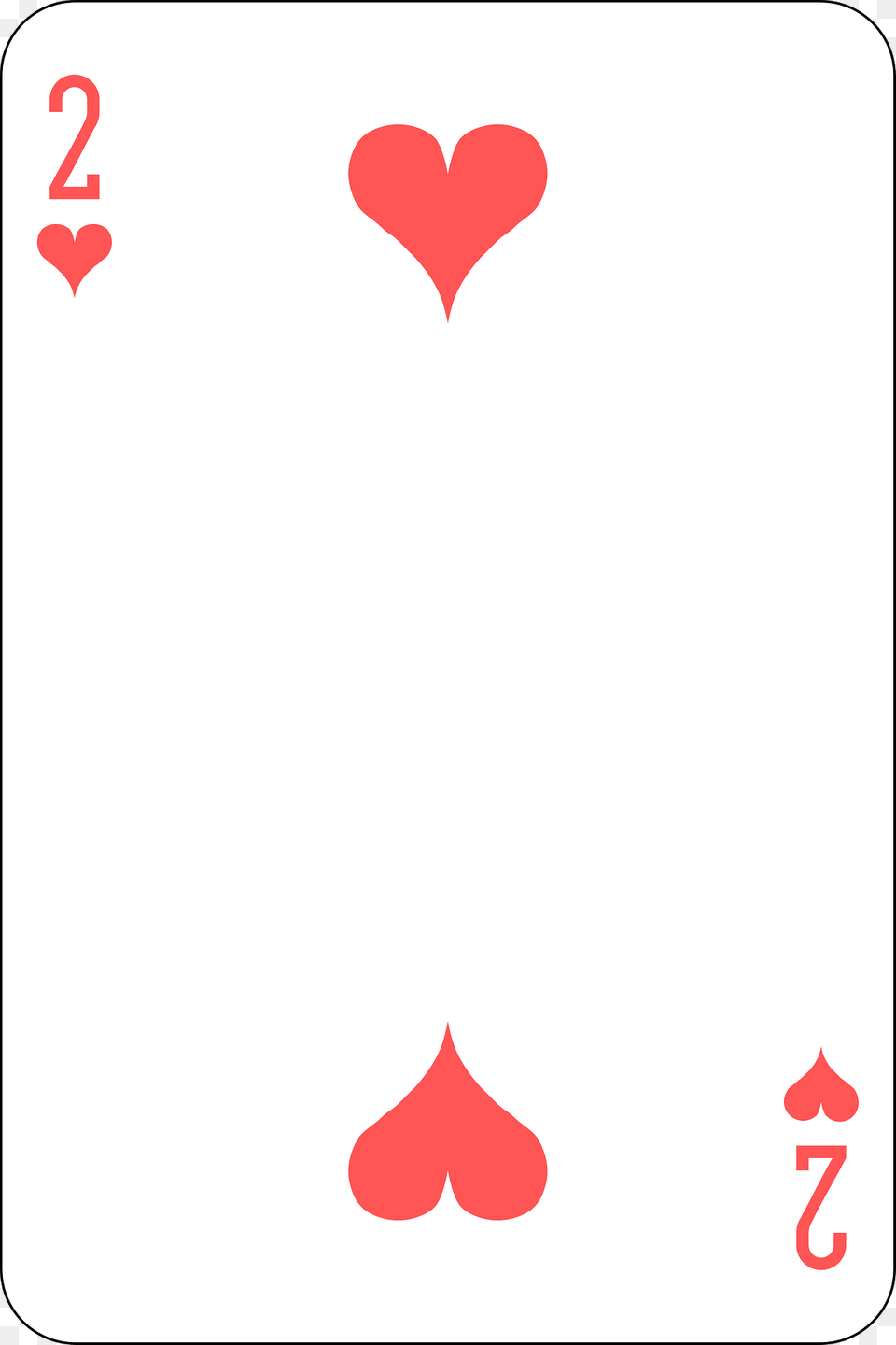 Two Of Hearts Clipart Png Image