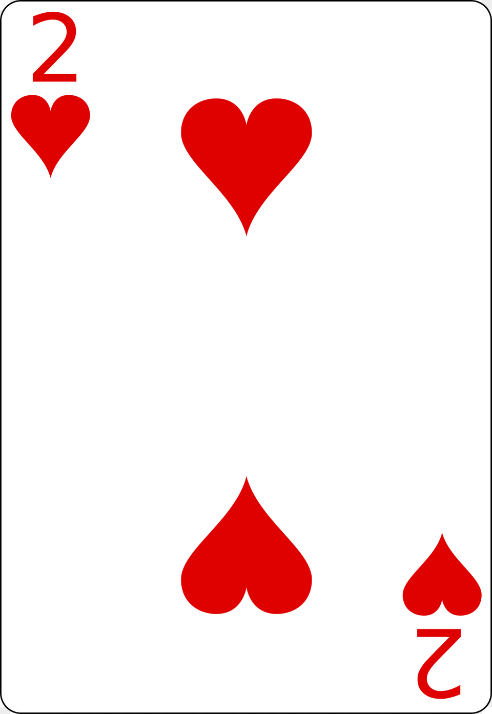 Two Of Hearts Clipart, Heart Png Image