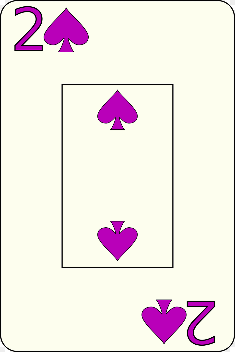Two Of Spade Clipart, Symbol, Text, Number Png