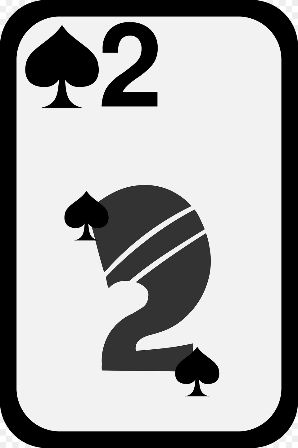 Two Of Spades Clipart, Symbol, Stencil, Text, Device Png Image