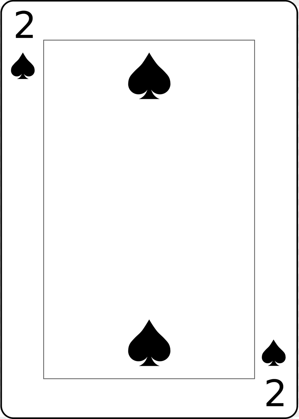 Two Of Spades Clipart Png