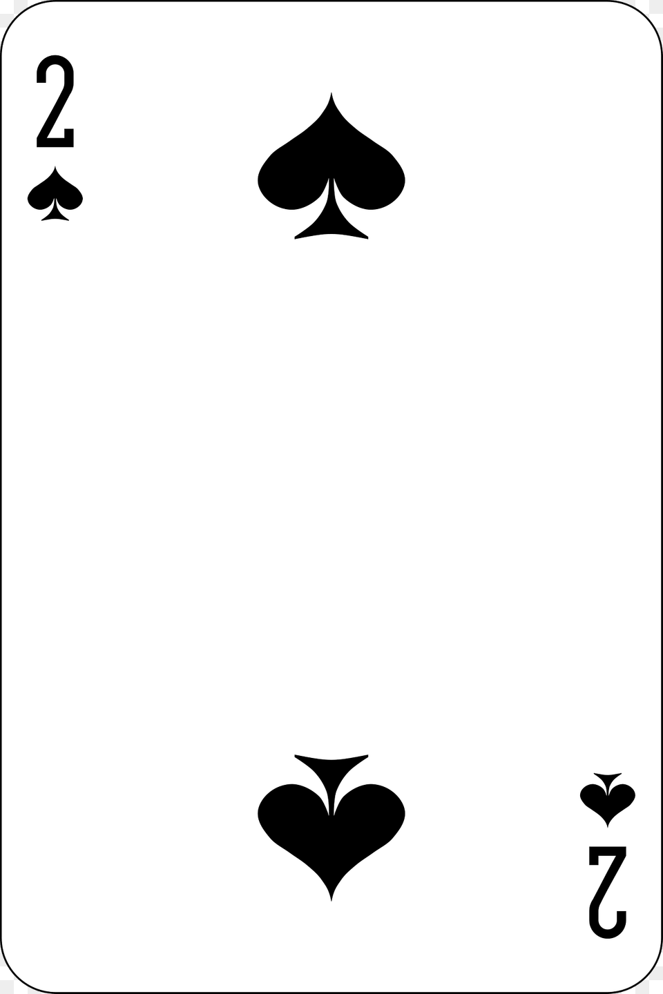 Two Of Spades Clipart, Stencil, Symbol, Logo, Text Png