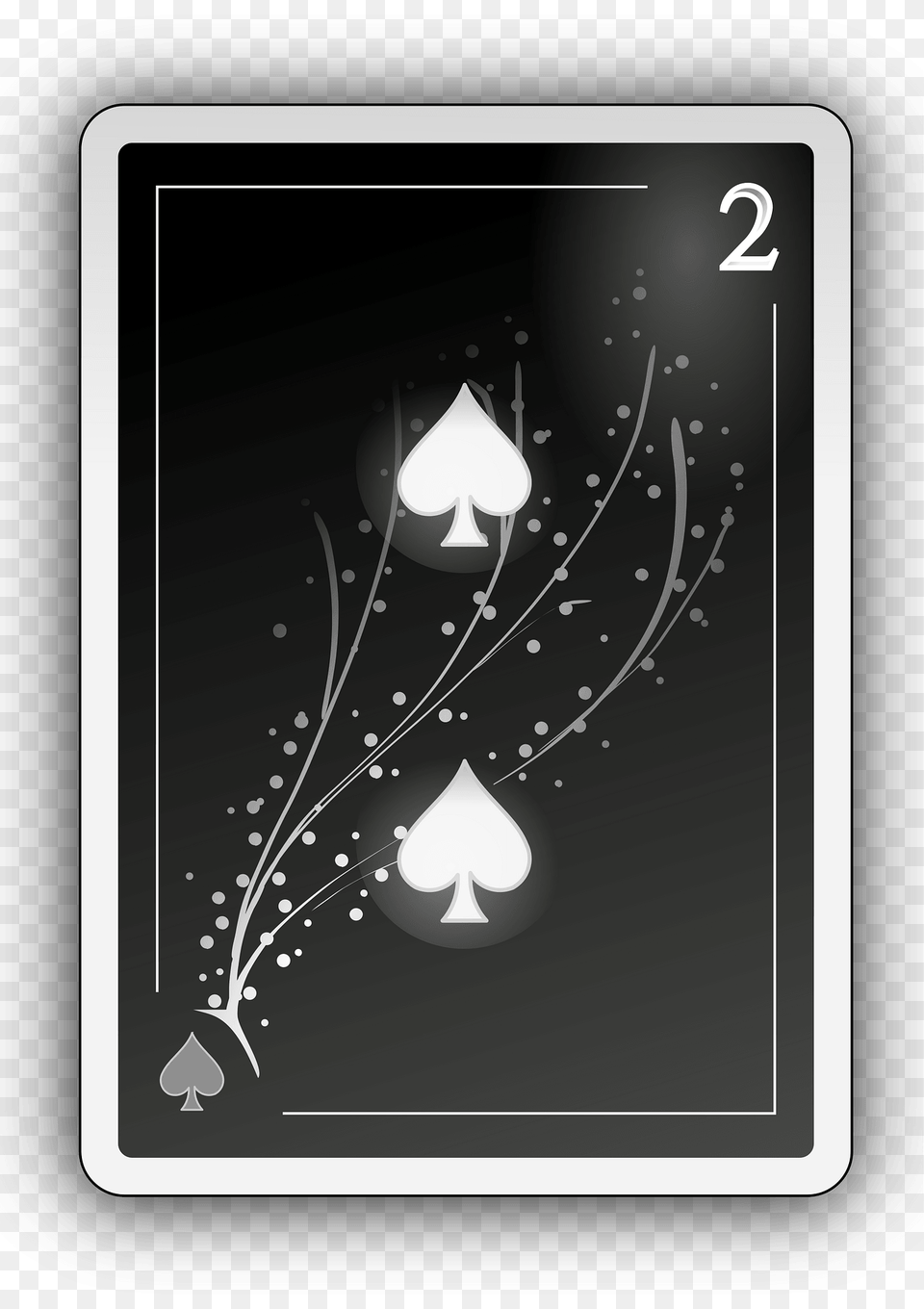 Two Of Spades Clipart, Art, Graphics, Floral Design, Pattern Free Png Download