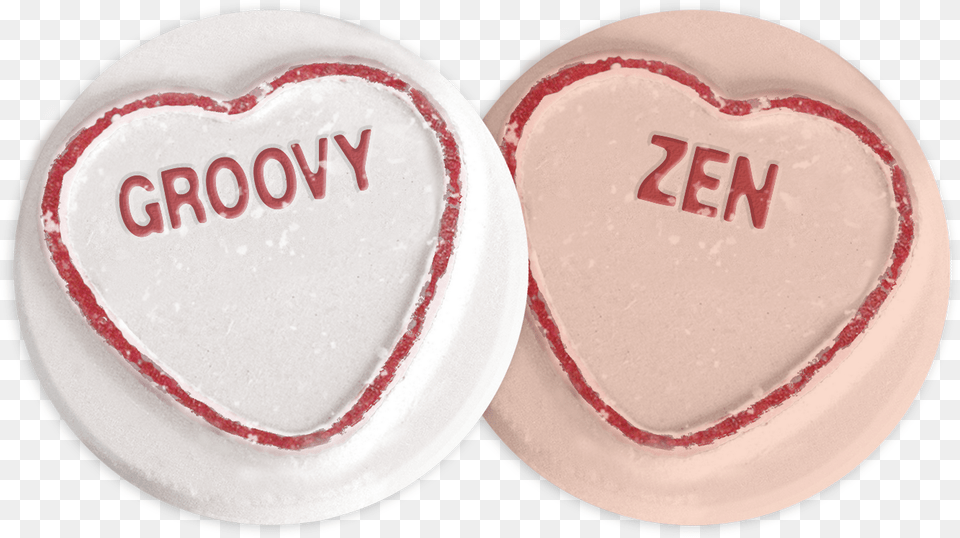 Two Of The Messages In 39hippy Bits39 Love Heart Sweets, Cream, Dessert, Food, Icing Png