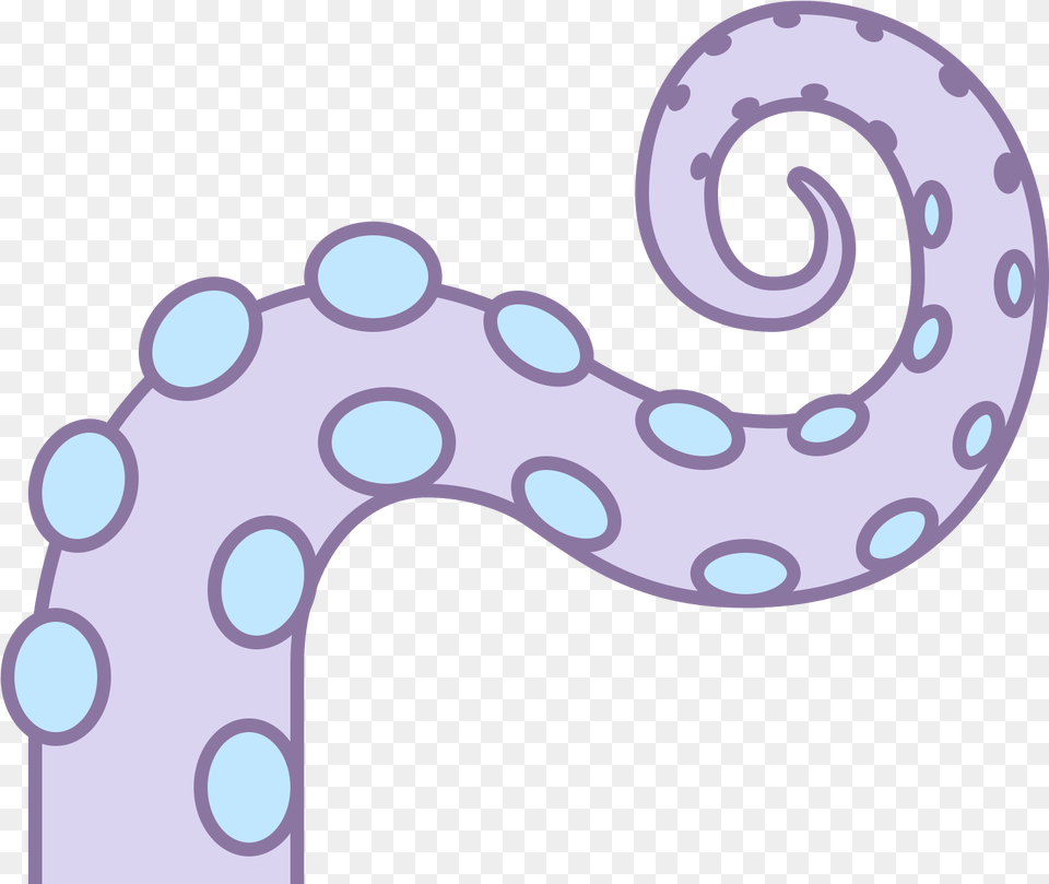 Two Parallel Curves That Arch Up Then A Slight Drop Tentacle Vector, Animal, Sea Life, Invertebrate, Octopus Free Transparent Png