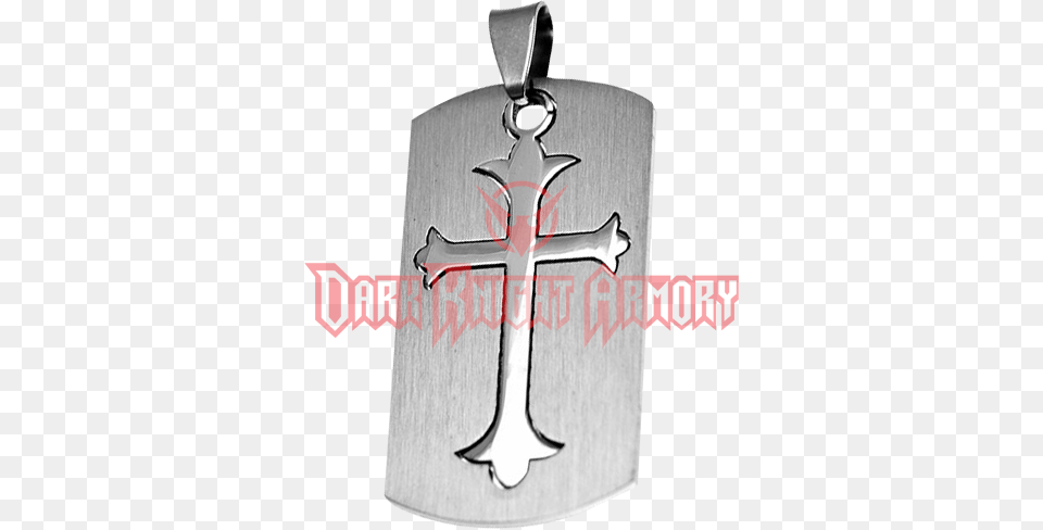 Two Part Gothic Cross Dog Tag, Symbol, Accessories Png Image