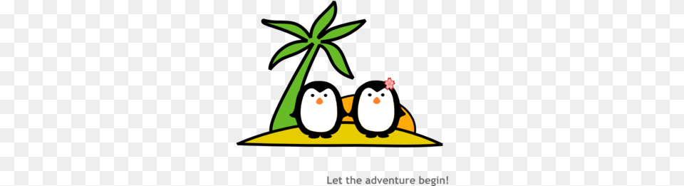 Two Penguins, Leaf, Plant, Outdoors, Nature Free Png Download