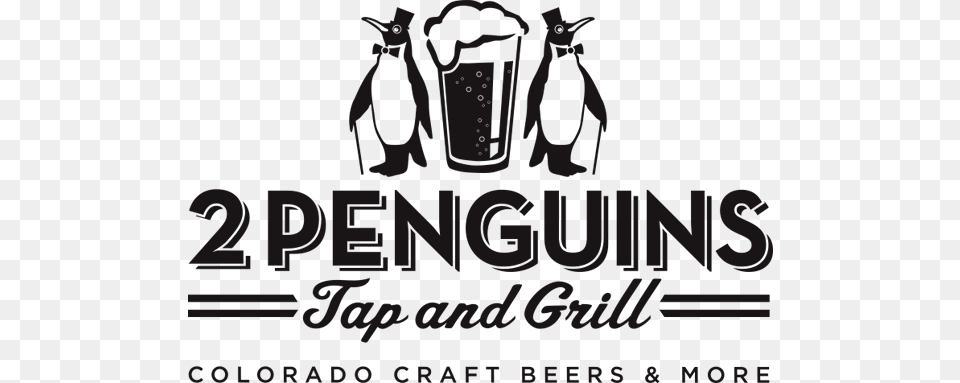 Two Penguins Tap Amp Grill Two Penguins Logo, Gray Png Image