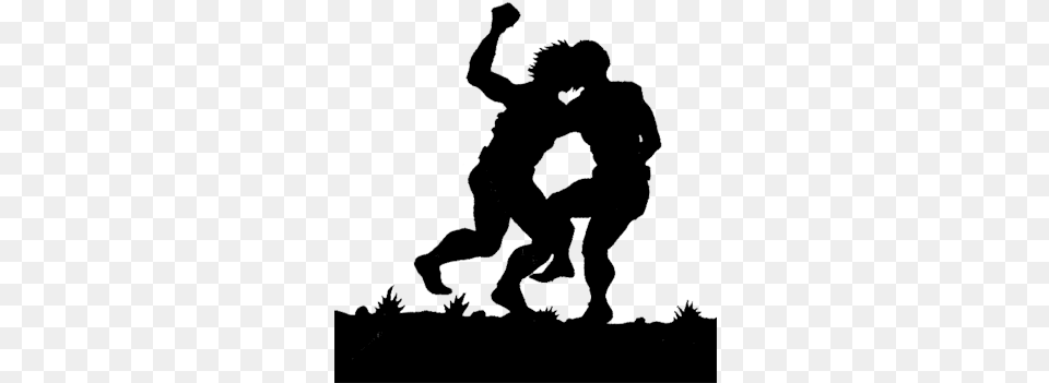 Two People Fighting People Fighting Silhouette, Baby, Person Free Transparent Png