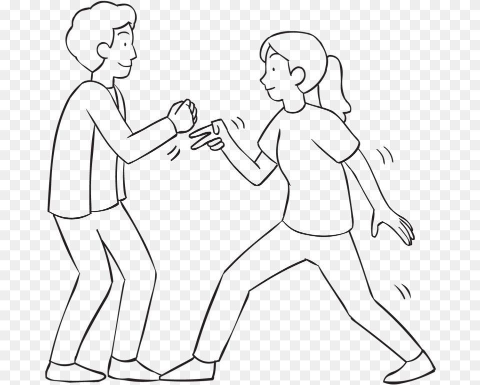 Two People Standing Back To Back Line Art, Person, Body Part, Hand, Face Free Png