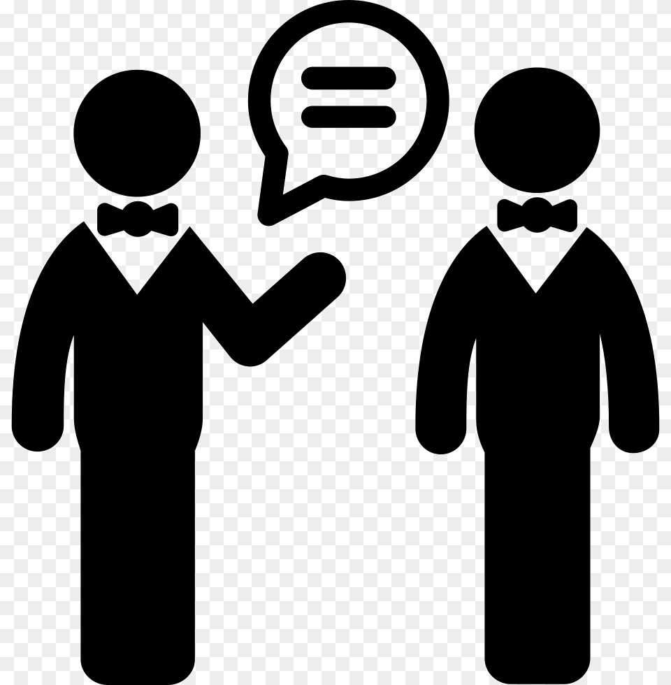 Two People Talking, Stencil, Person, Sign, Silhouette Free Png