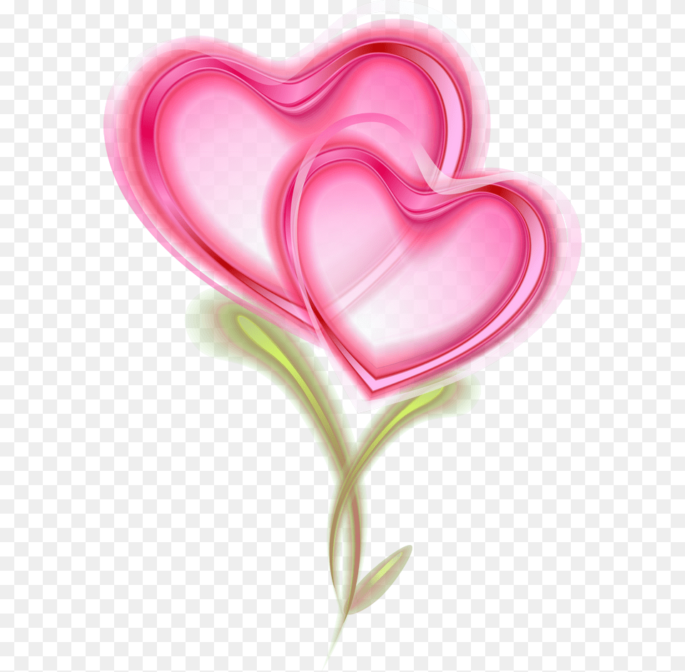 Two Pink Hearts So Sweet Clip Art, Graphics, Heart, Flower, Plant Free Transparent Png