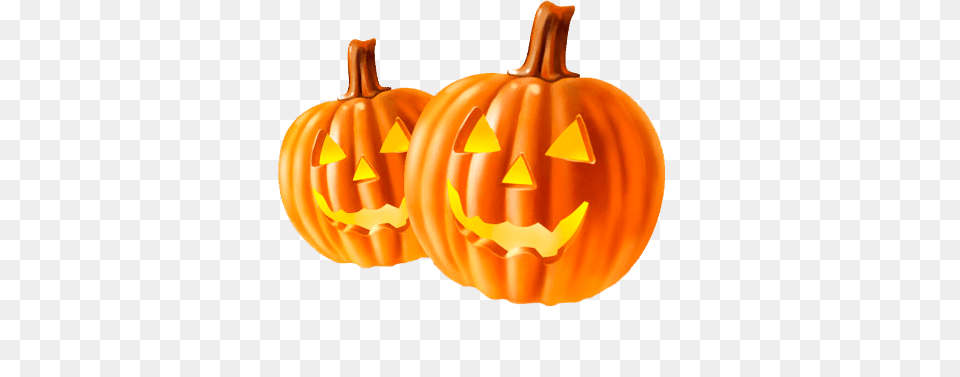 Two Pumpkins Halloween, Food, Plant, Produce, Pumpkin Png