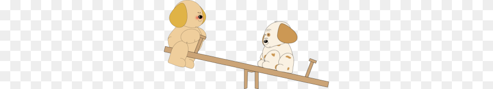 Two Puppies Cliparts, Toy, Seesaw Free Transparent Png
