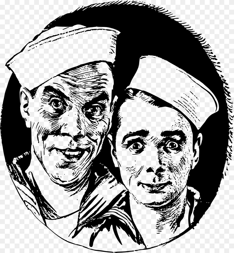 Two Sailors Clip Arts Sailors, Gray Free Png Download