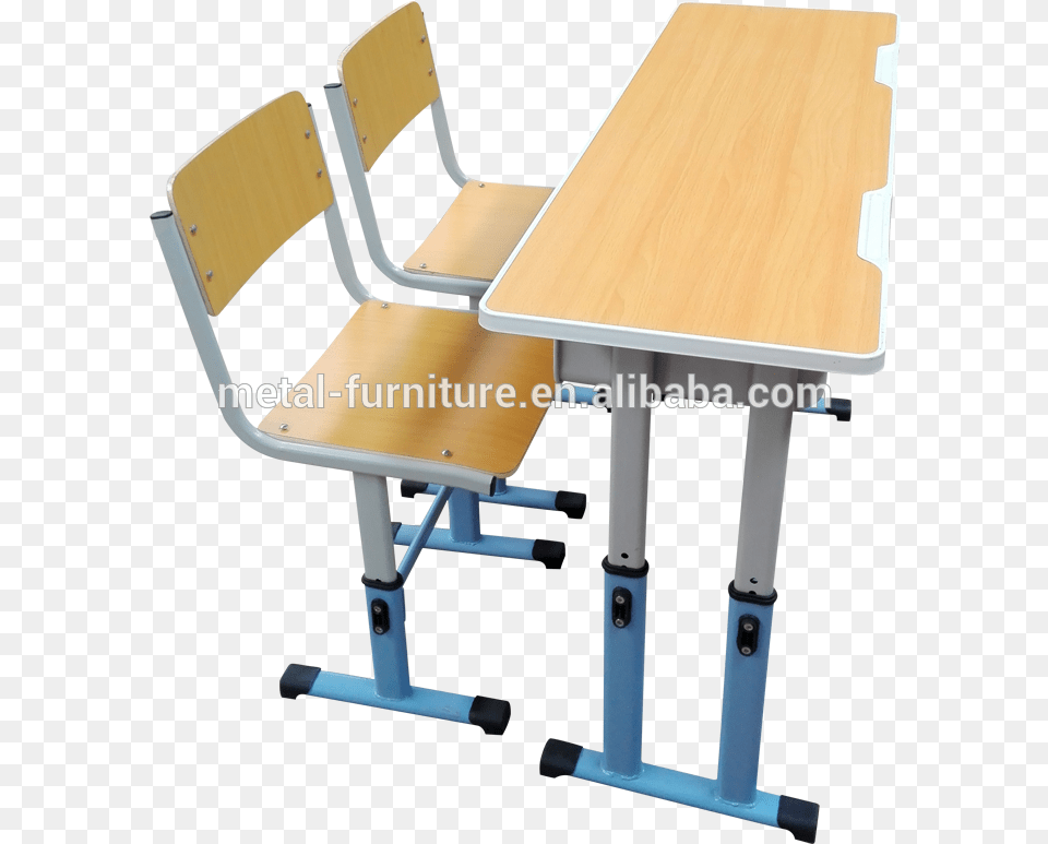 Two Seater Height Adjustable Kids Table And Chair Set Office Chair, Desk, Dining Table, Furniture, Plywood Png Image