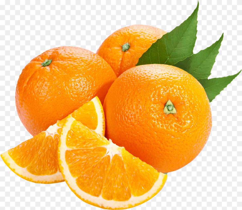 Two Slices And Three Oranges, Citrus Fruit, Food, Fruit, Orange Free Png Download