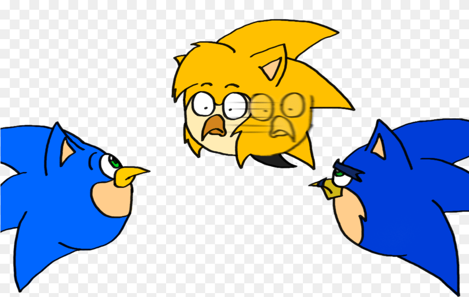 Two Sonic Birds By Sackhunter Angry Birds Sonic, Baby, Person, Face, Head Free Png Download