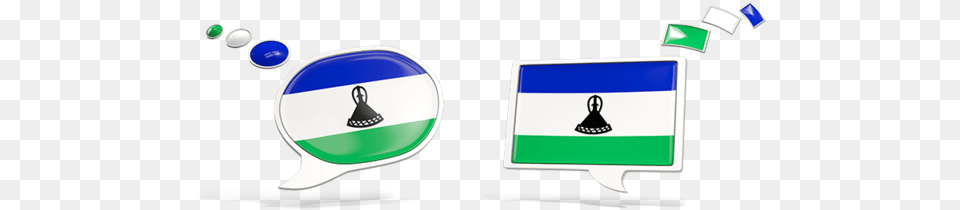 Two Speech Bubbles Lesotho Flag, Logo, First Aid Free Png Download