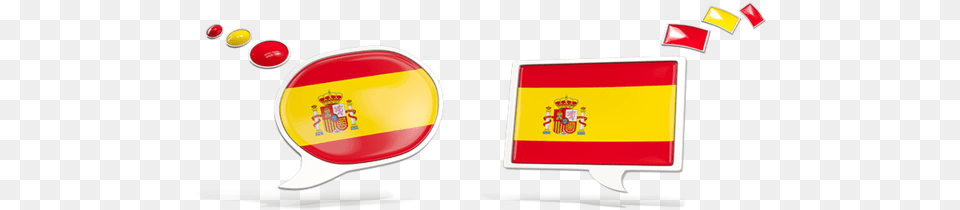 Two Speech Bubbles Spanish Flag Speech Bubble Png Image