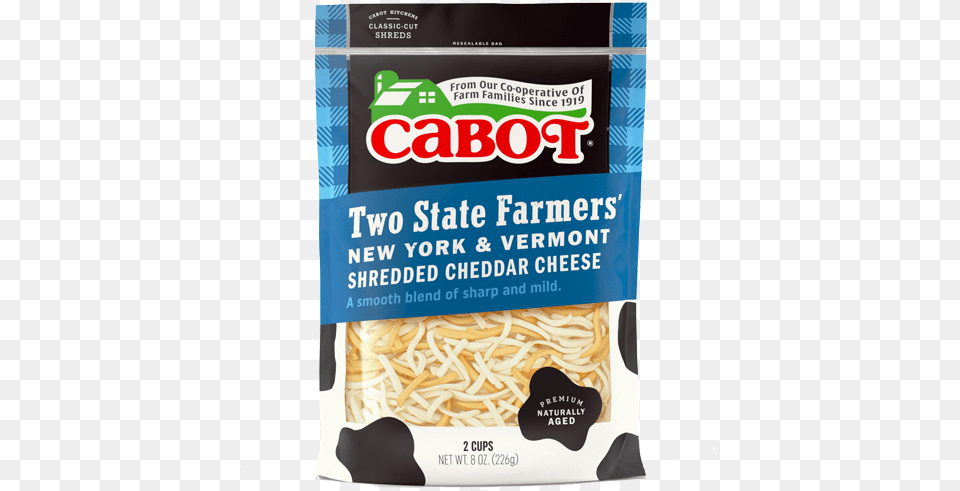 Two State Farmers39 Shredded Cheddar Cheese Shredded Vermont Cheddar, Food, Noodle, Pasta, Vermicelli Free Png Download