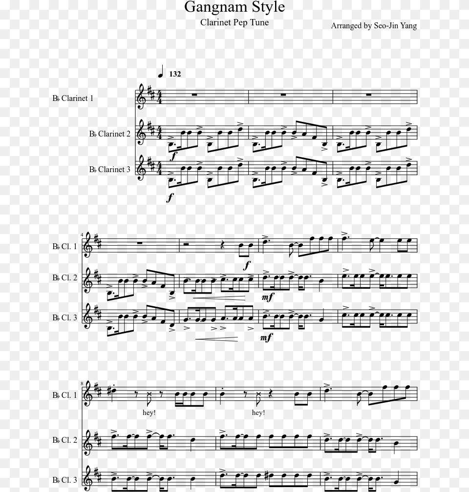 Two Steps From Hell Clarinet Sheet Music, Gray Free Transparent Png