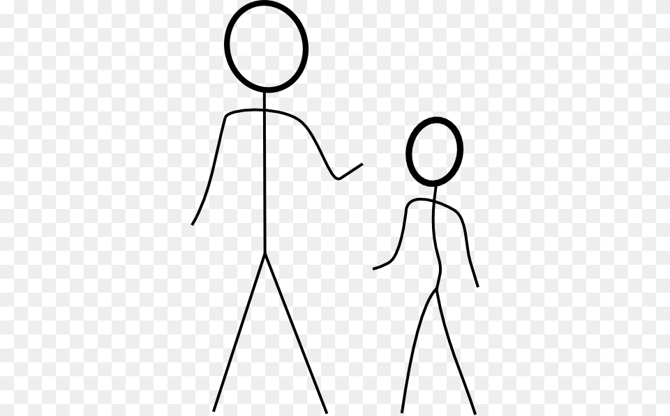 Two Stick Figures Clip Art Two Stick Figure People, Bow, Weapon Free Png Download