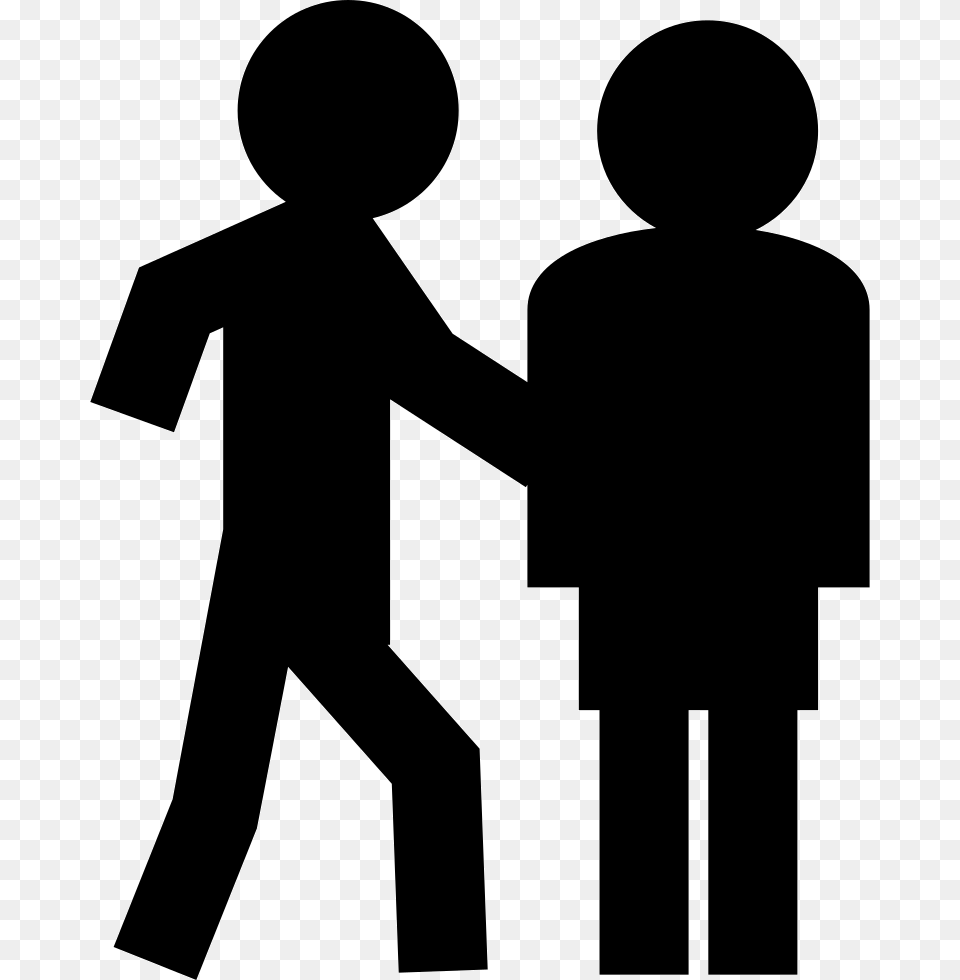 Two Stickman Icon, Body Part, Hand, Person, Silhouette Free Png Download