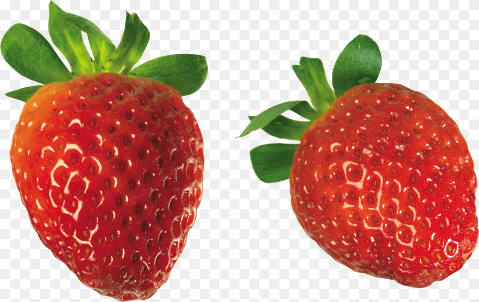Two Strawberries, Berry, Food, Fruit, Plant Free Transparent Png