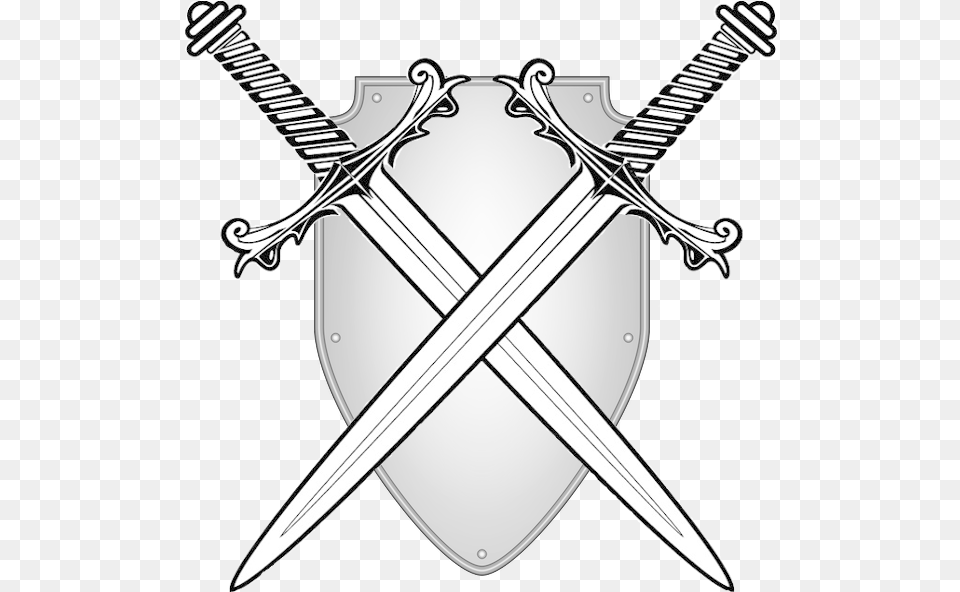 Two Swords Clip Art Crossed Swords, Sword, Weapon, Blade, Dagger Png