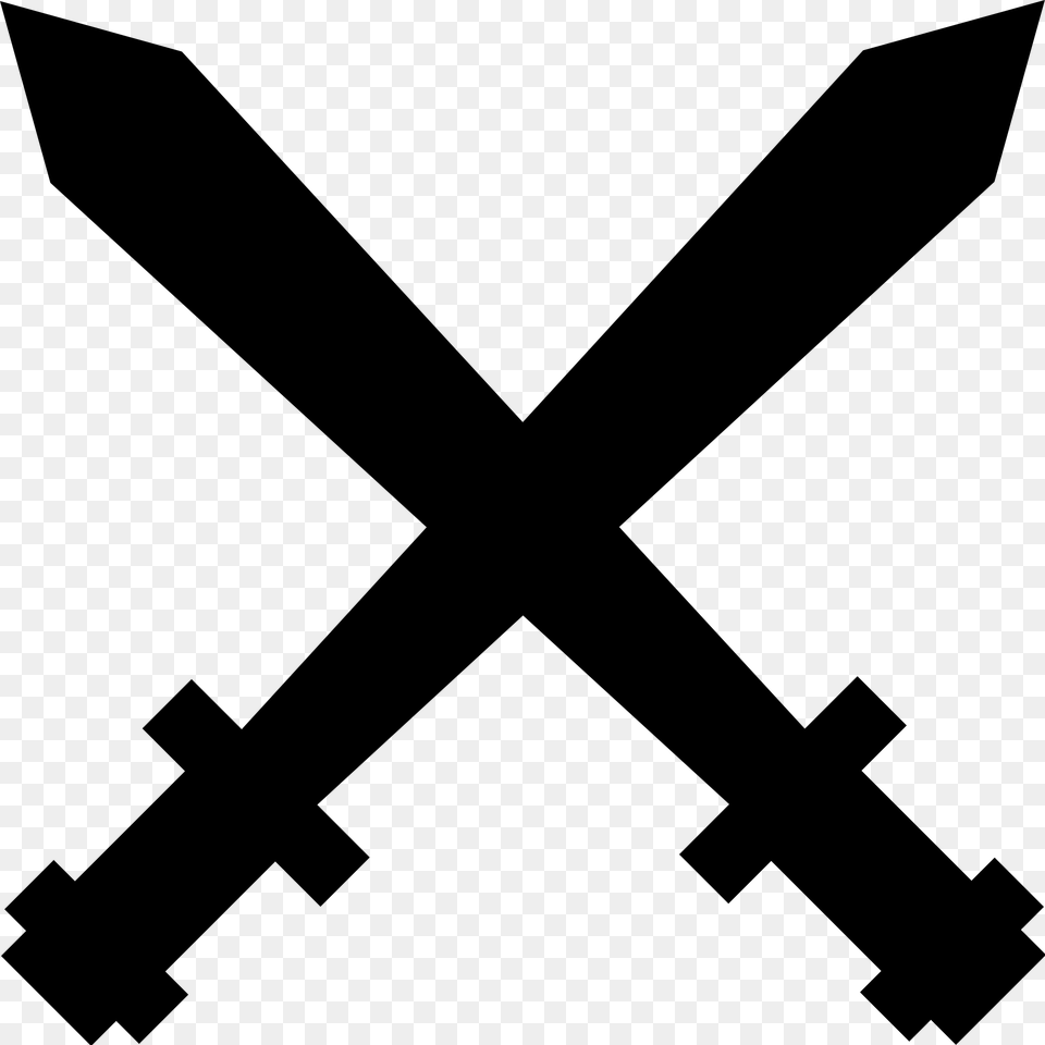 Two Swords Crossed Clipart Two Swords Crossed, Gray Png