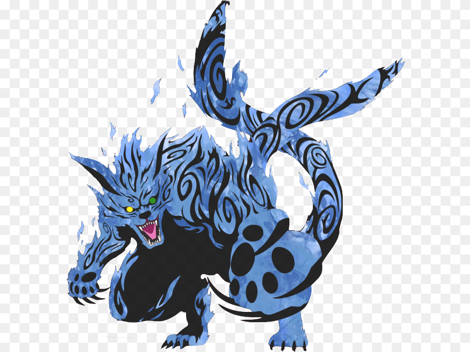 Two Tailed Monster Cat By Harm Colossal Monster Naruto, Dragon, Art, Baby, Person Free Png