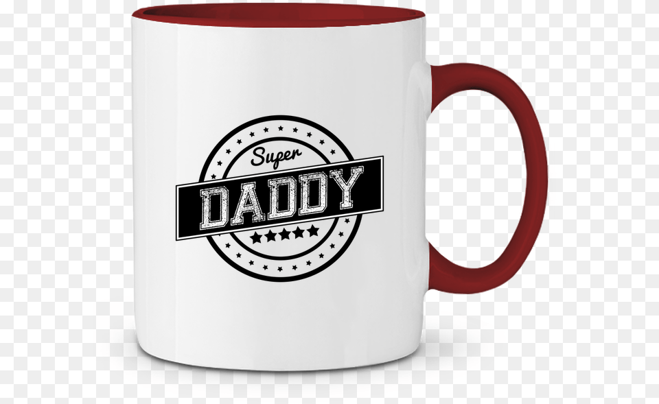 Two Tone Ceramic Mug Super Daddy Justsayin Veteran39s Wife Logo Ornament Round, Cup, Beverage, Coffee, Coffee Cup Free Png