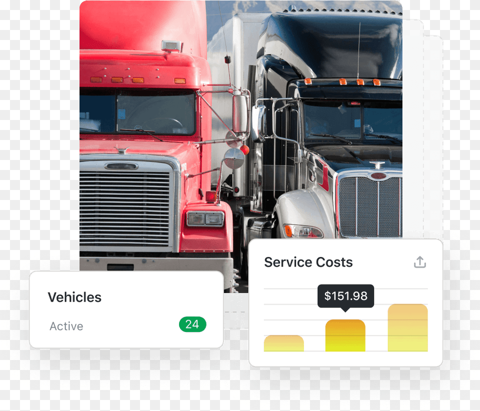 Two Trucks Driving Next To Each Other, Trailer Truck, Transportation, Truck, Vehicle Free Png Download