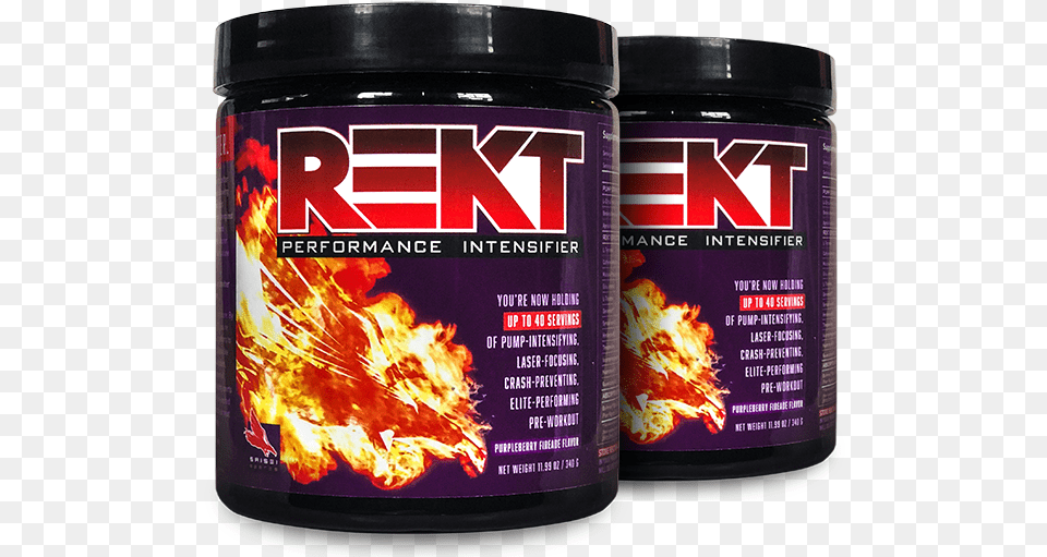 Two Tubs Of Rekt Preworkout Performance Optimizer, Herbal, Herbs, Plant, Food Free Png
