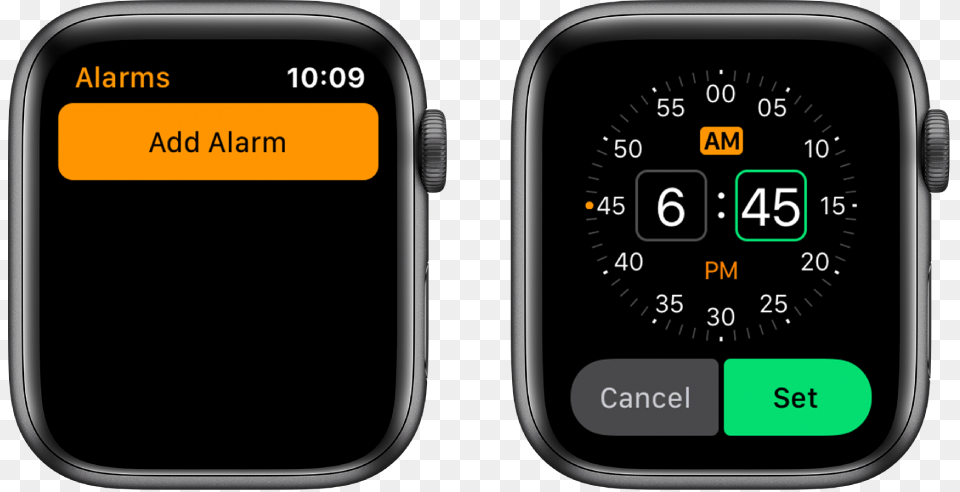 Two Watch Screens Showing The Process For Adding An Apple Watch Bluetooth, Electronics, Mobile Phone, Phone, Car Free Png