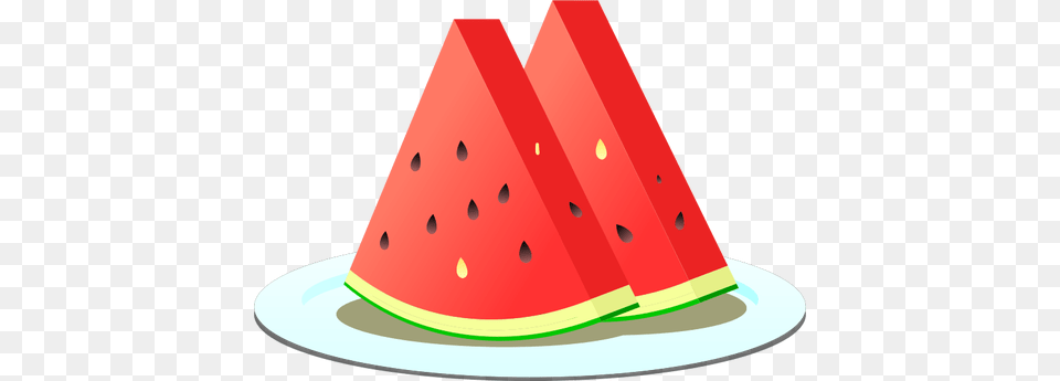 Two Watermelon Slices, Food, Fruit, Plant, Produce Free Transparent Png