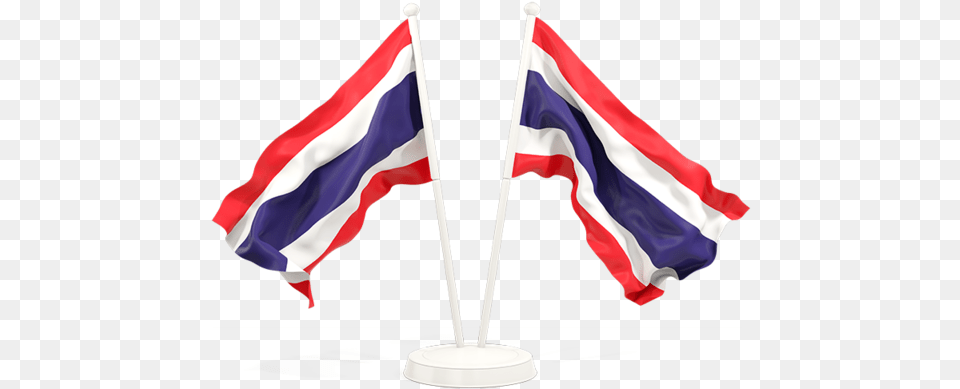 Two Waving Flags, Flag, Thailand Flag Free Png Download