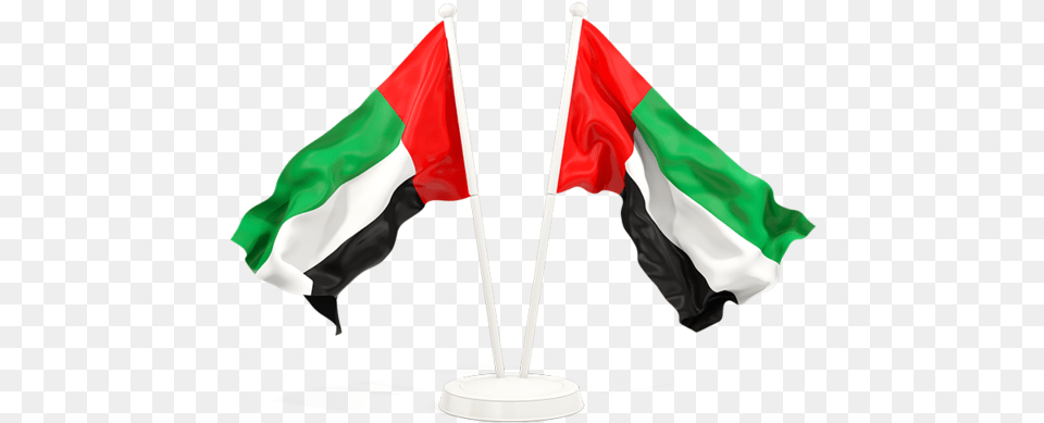 Two Waving Flags Egypt Flag Waving, United Arab Emirates Flag Png Image