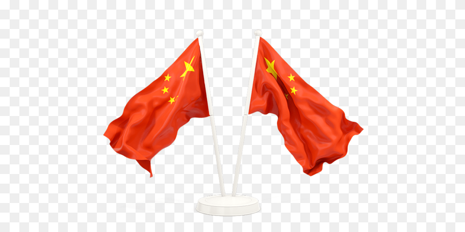 Two Waving Flags Illustration Of Flag Of China Free Png