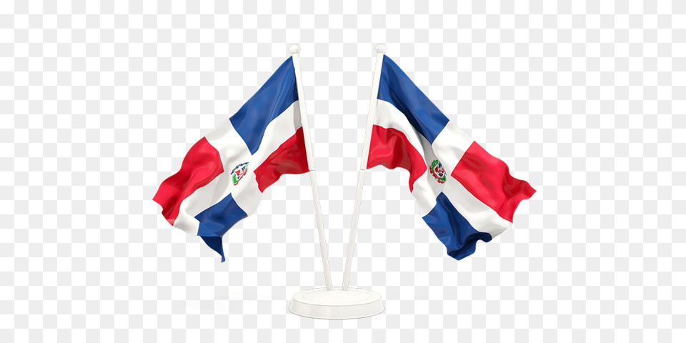 Two Waving Flags Illustration Of Flag Of Dominican Republic Free Transparent Png
