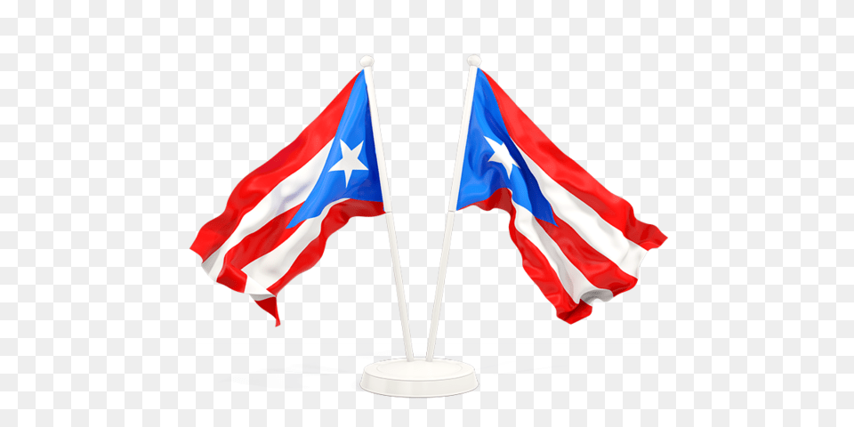 Two Waving Flags Illustration Of Flag Of Puerto Rico Free Png Download