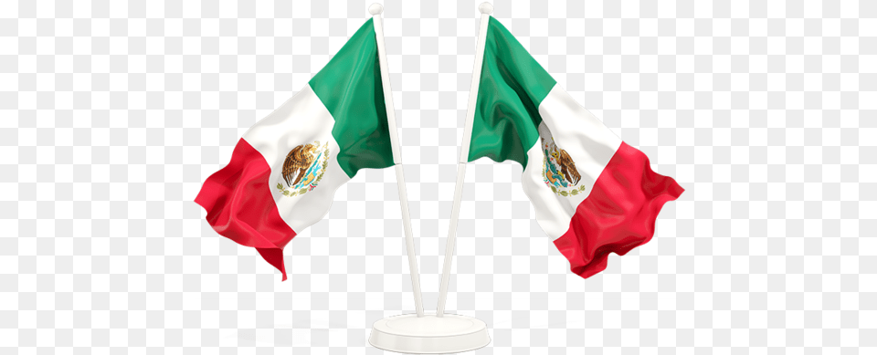 Two Waving Flags Mexico And Guatemala Flag, Mexico Flag Free Png Download