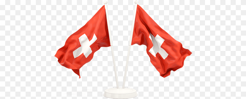 Two Waving Flags Russian Flag Waving, Switzerland Flag Png Image