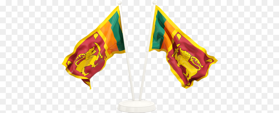 Two Waving Flags Us Flag And Sri Lankan Flag Png