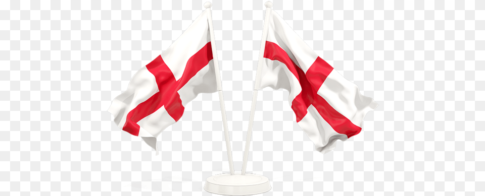 Two Waving Flags Waving England Flag Free Png Download