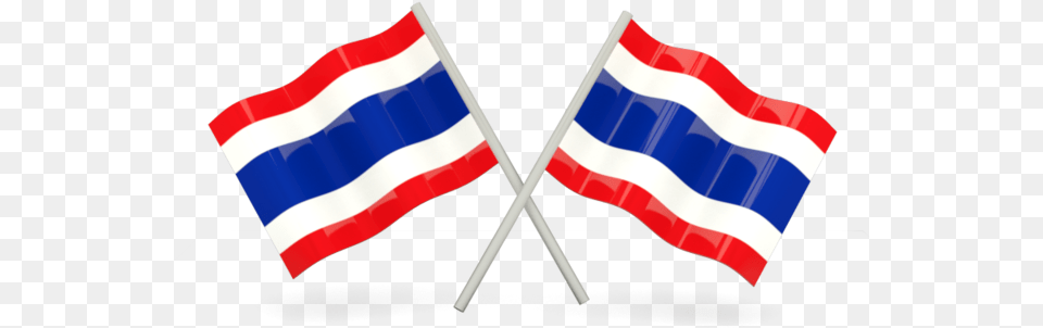 Two Wavy Flags, Flag, Thailand Flag Free Png