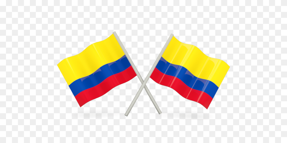 Two Wavy Flags Illustration Of Flag Of Colombia, Colombia Flag, Dynamite, Weapon Free Transparent Png