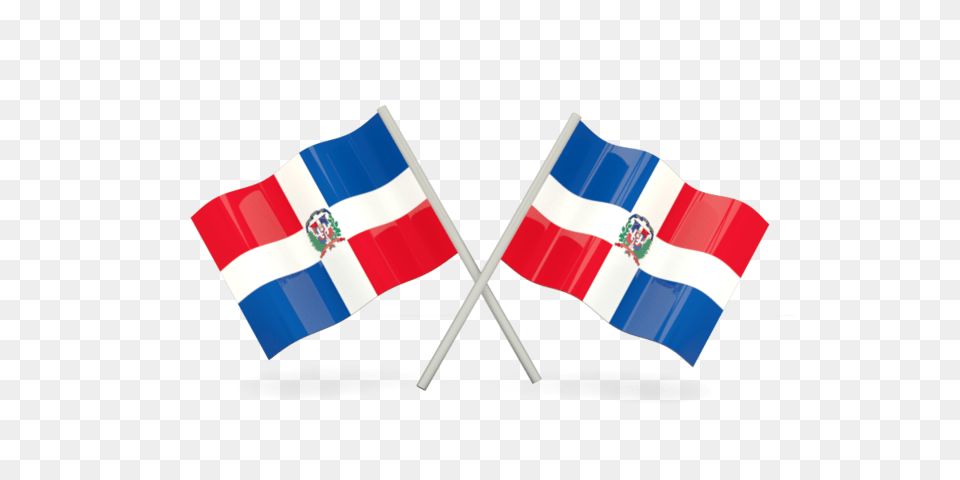 Two Wavy Flags Illustration Of Flag Of Dominican Republic, Dynamite, Weapon Png