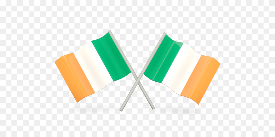 Two Wavy Flags Illustration Of Flag Of Ireland, Smoke Pipe, Ireland Flag Png